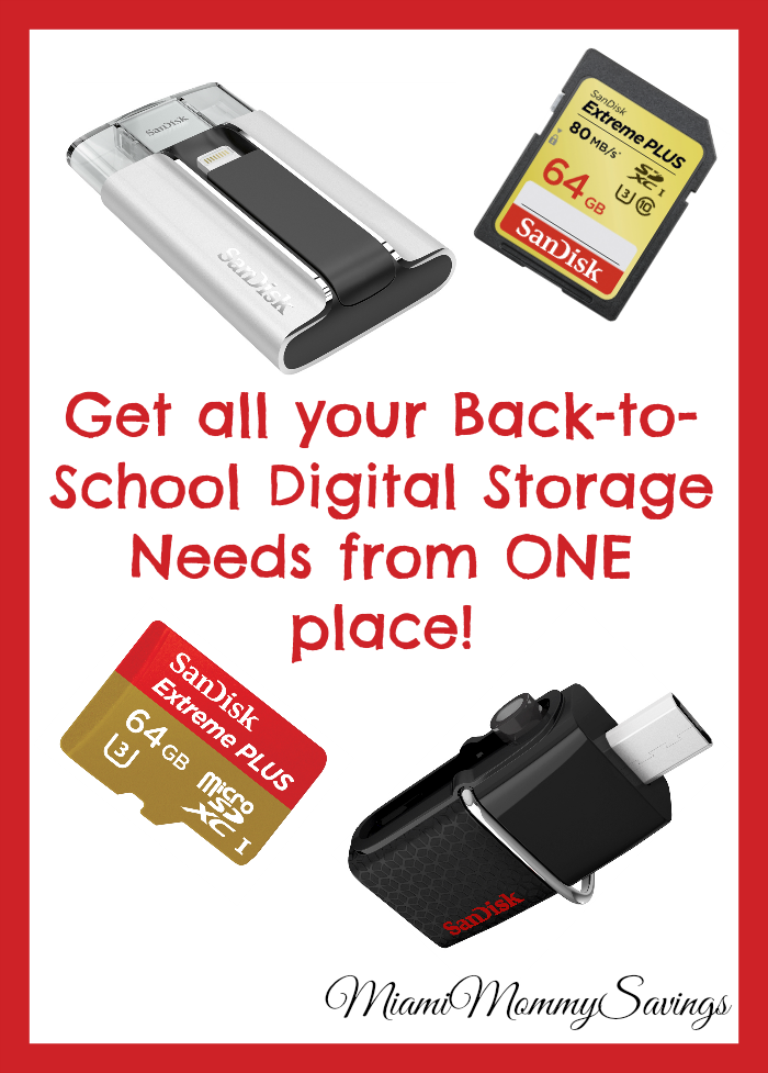 Get All Your Back-To-School Digital Storage Needs from One Place, more at MiamiMommySavings.com
