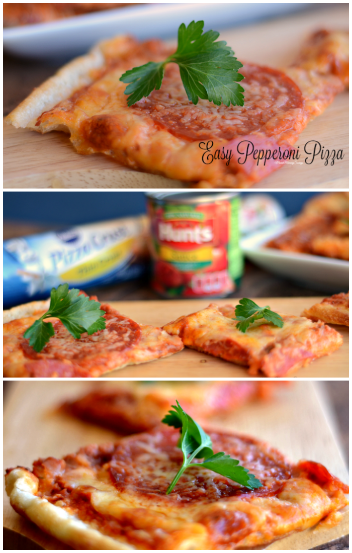 Easy Pepperoni Pizza Recipe, Get the recipe at MiamiMommySavings.com
