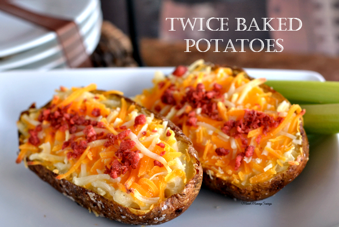 Twice Baked Potatoes Recipe, more at MiamiMommySavings.com