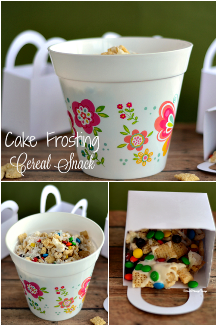 Easy and delicious Cake Frosting Cereal Mix. Find the recipe at MiamiMommySavings.com